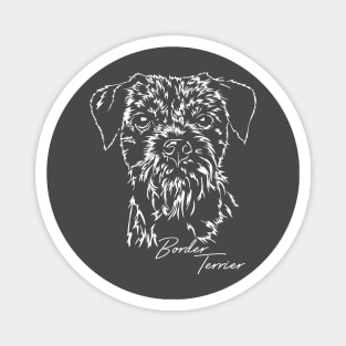 Border Terrier dog lover dog portrait Magnet